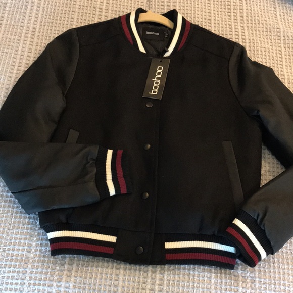 boohoo varsity style jacket - Picture 7 of 16